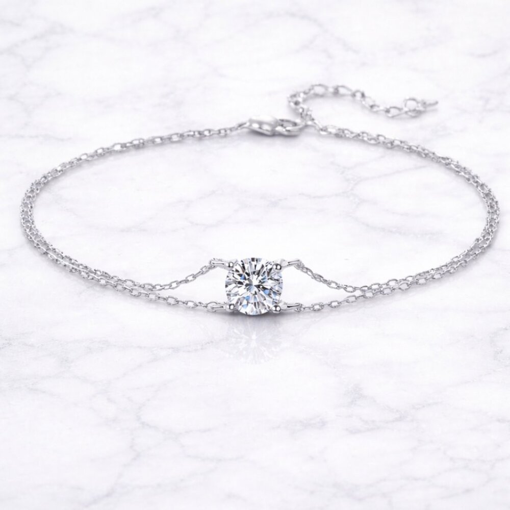 "Collins" Lab Solitaire Bracelet